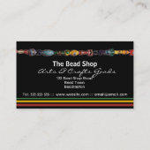 Mehrfarbige Perlen-Perlen-Geschäfts-Visitenkarte Visitenkarte (Rückseite)