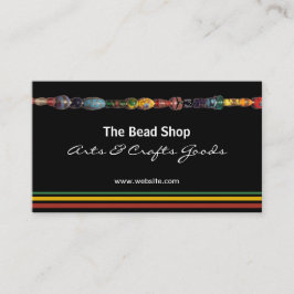 Mehrfarbige Perlen-Perlen-Geschäfts-Visitenkarte Visitenkarte