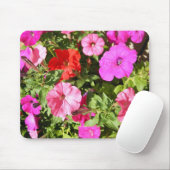 Mehrfarbige Petunien Mousepad (Mit Mouse)