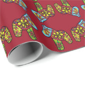 Mehrfarbige Pferde Geschenkpapier (Rolleneckpunkt)