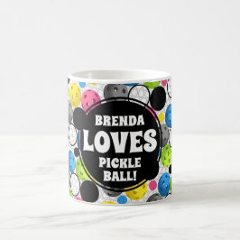 Mehrfarbige Pickleball-Kaffee-Tasse Kaffeetasse