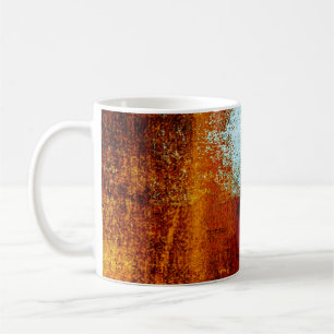 Mehrfarbige Pinselstriche in Ölstruktur. Grunge Kaffeetasse