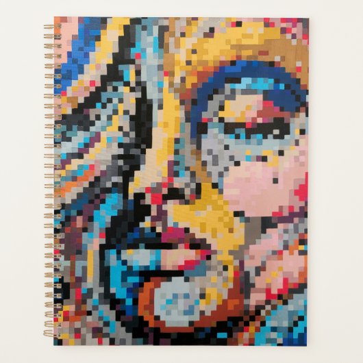 Mehrfarbige Pixel-Erstellung Planer (Vorderseite)