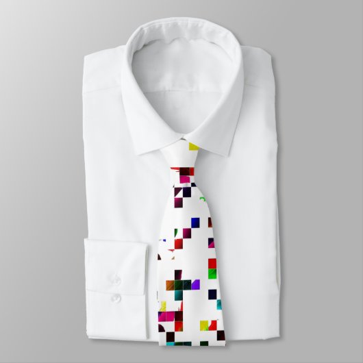 Mehrfarbige Pixel Teenjunge Krawatte (Gebunden)