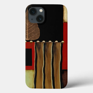Mehrfarbige Platten-Malerei mit Brown-Blatt Case-Mate iPhone Hülle