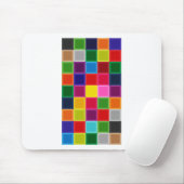 Mehrfarbige Plätze und Streifen Girly Mousepad (Mit Mouse)
