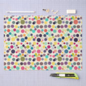 mehrfarbige Polka Dots Seidenpapier (Handwerk)