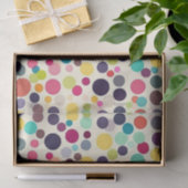 mehrfarbige Polka Dots Seidenpapier (Geschenk)