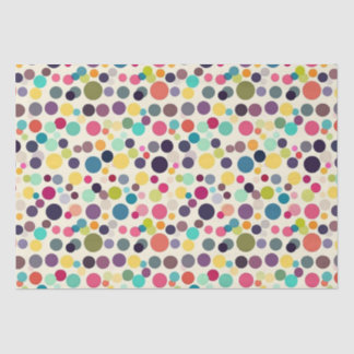 mehrfarbige Polka Dots Seidenpapier