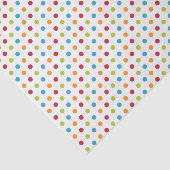 Mehrfarbige Polka-Punkte Seidenpapier (Ausschnitt)