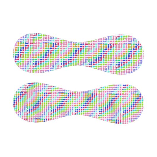 mehrfarbige Polka-Punkte Thunder_Cove Baseball (Paneele)