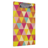 Mehrfarbige Polygon-Dreiecke in geometrischer Form Klemmbrett (Rechts)