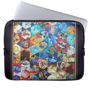Mehrfarbige Pop-Art-Muster Laptopschutzhülle