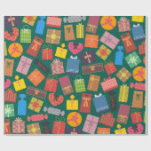 mehrfarbige Präparate Geschenkpapier (Flach)