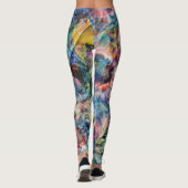 Mehrfarbige Print-Leggings Leggings (Rückseite)