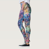 Mehrfarbige Print-Leggings Leggings (Links)