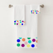 Mehrfarbige Punkte Badhandtuch Set (Insitu)