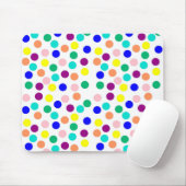 Mehrfarbige Punkte Mousepad (Mit Mouse)