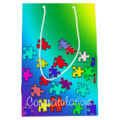 Mehrfarbige Puzzlespiele Mittlere Geschenktüte (Vorderseite)
