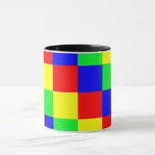 Mehrfarbige Quadrate 1 Tasse (Zentrum)