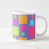Mehrfarbige Quadrate 2011 Jumbo-Tasse (Rechts)