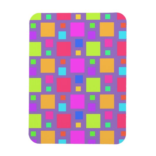 Mehrfarbige Quadrate 2011 Magnet (Vertikal)