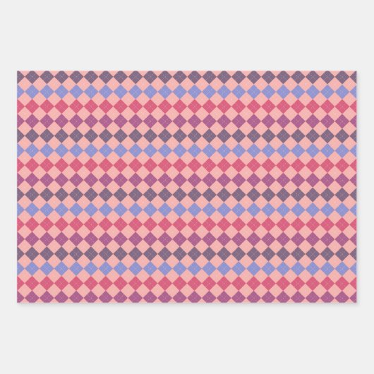 Mehrfarbige Quadrate Geschenkpapier Set (Vorderseite 3)