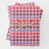 Mehrfarbige Quadrate Geschenkpapier Set (Beispiel)