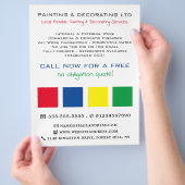 Mehrfarbige Quadrate, Maler und Dekorator Flyer (Hand)