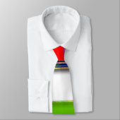 Mehrfarbige quadratische gemusterte krawatte (Gebunden)