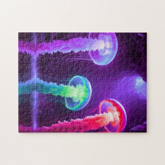 Mehrfarbige Qualle in der Höhle von Moonlit Puzzle (Horizontal)