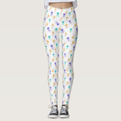 Mehrfarbige Quallenmuster Leggings (Vorderseite)