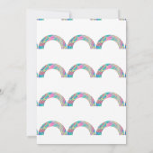 Mehrfarbige Rainbows Thunder_Cove Einladung (Rückseite)