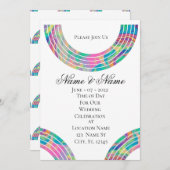 Mehrfarbige Rainbows Thunder_Cove Einladung (Vorne/Hinten)