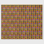 Mehrfarbige Rasenschalen, Geschenkpapier (Flach)