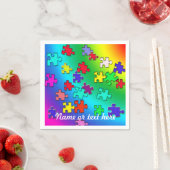 mehrfarbige Rätsel Serviette (Beispiel)