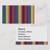 Mehrfarbige Regenbogen-Streifen durch Artinspired Visitenkarte (Vorne/Hinten)