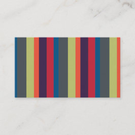 Mehrfarbige Regenbogen-Streifen durch Artinspired Visitenkarte