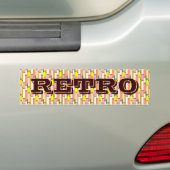 Mehrfarbige Retro-Kunst Autoaufkleber (Auf Auto)