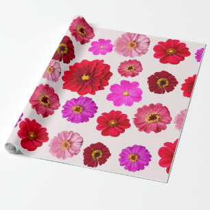 Mehrfarbige Ringelblume Mattes Geschenkpapier