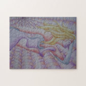 mehrfarbige rosa aufwerfendame der abstrakten puzzle (Horizontal)