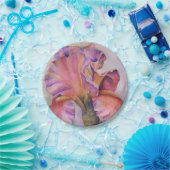 MEHRFARBIGE ROSA IRIS-PAPIERplatte Pappteller (Party)