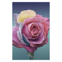 mehrfarbige Rose