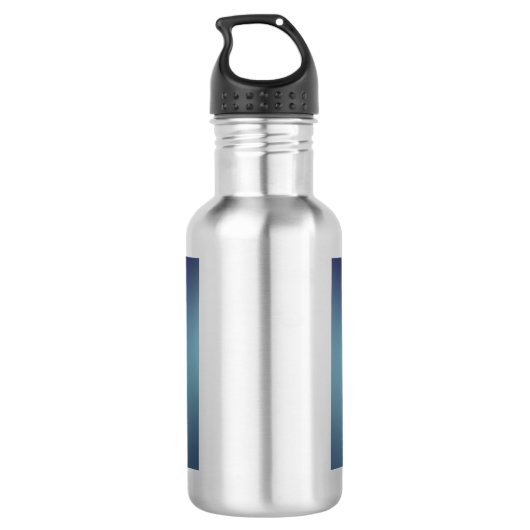 mehrfarbige Rose Edelstahlflasche (Rückseite)