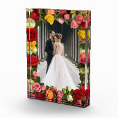 Mehrfarbige Rose Fotoblock (Rechts)