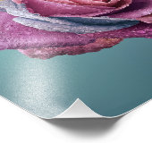 Mehrfarbige Rose Fotodruck (Ecke)