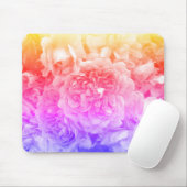 mehrfarbige Rose, gelb, rosa, Lila Mousepad (Mit Mouse)