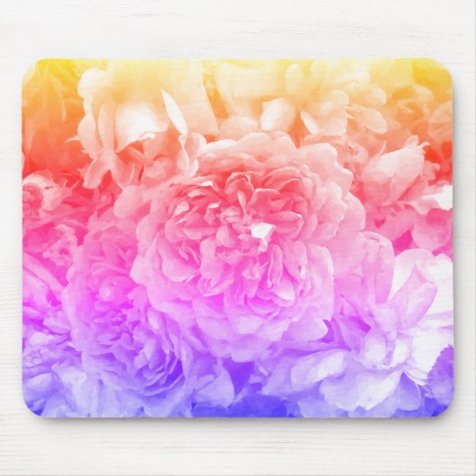 mehrfarbige Rose, gelb, rosa, Lila Mousepad (Vorne)