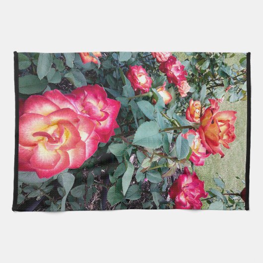 MEHRFARBIGE ROSE Handtuch (Horizontal)