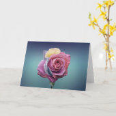 mehrfarbige Rose Karte (Gelbe Blume)